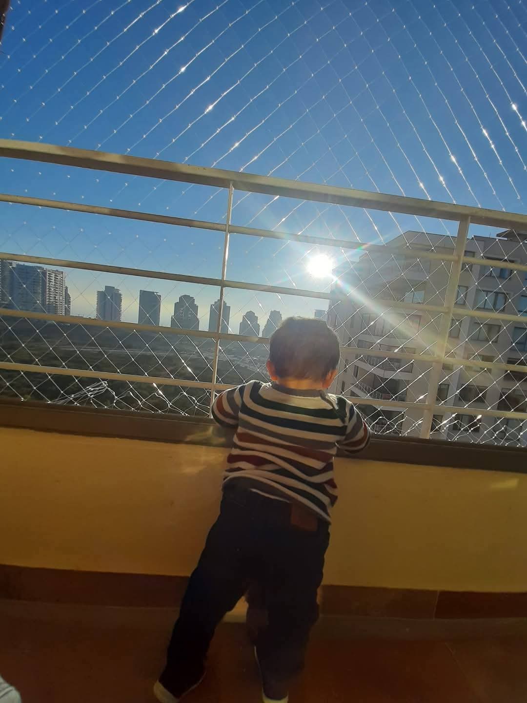 Malla de seguridad instalada